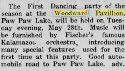Woodwards Pavillion - MAY 24 1918